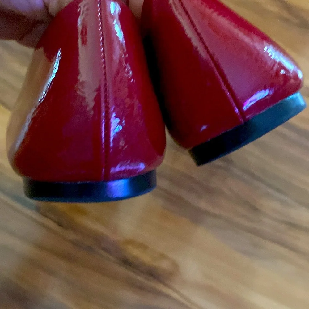 Kelly & Katie Red Flats Sz 7. - EUC - Picture 5 of 6